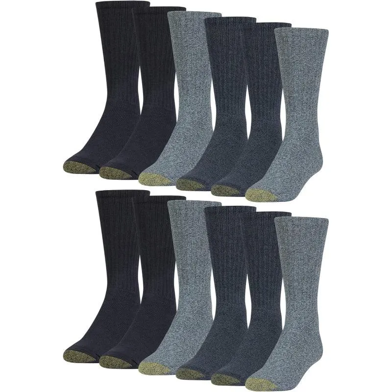 12 Pack Harrington Toe Crew Socks Comfort And Durability