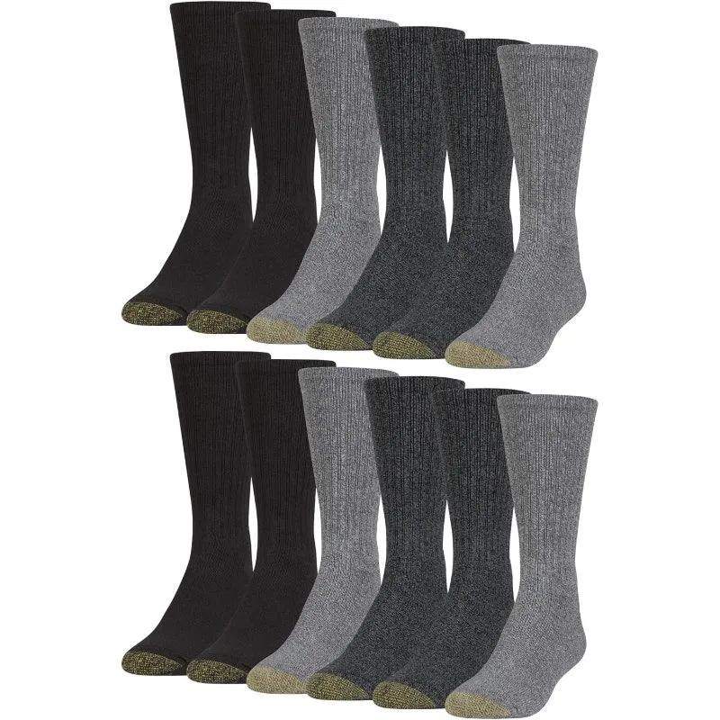 12 Pack Harrington Toe Crew Socks Comfort And Durability