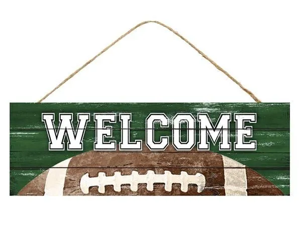 15" Welcome Football Sign