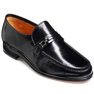 40% OFF BARKER Wade Shoes - Mens Moccasins - Black Kid - UK 12