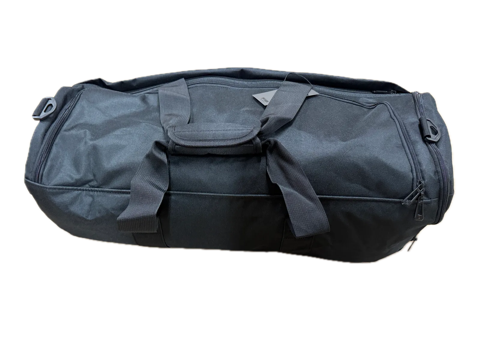 48 Litre FIB Sports Duffle Bag - Versatile and Durable Canvas Travel Companion in Black