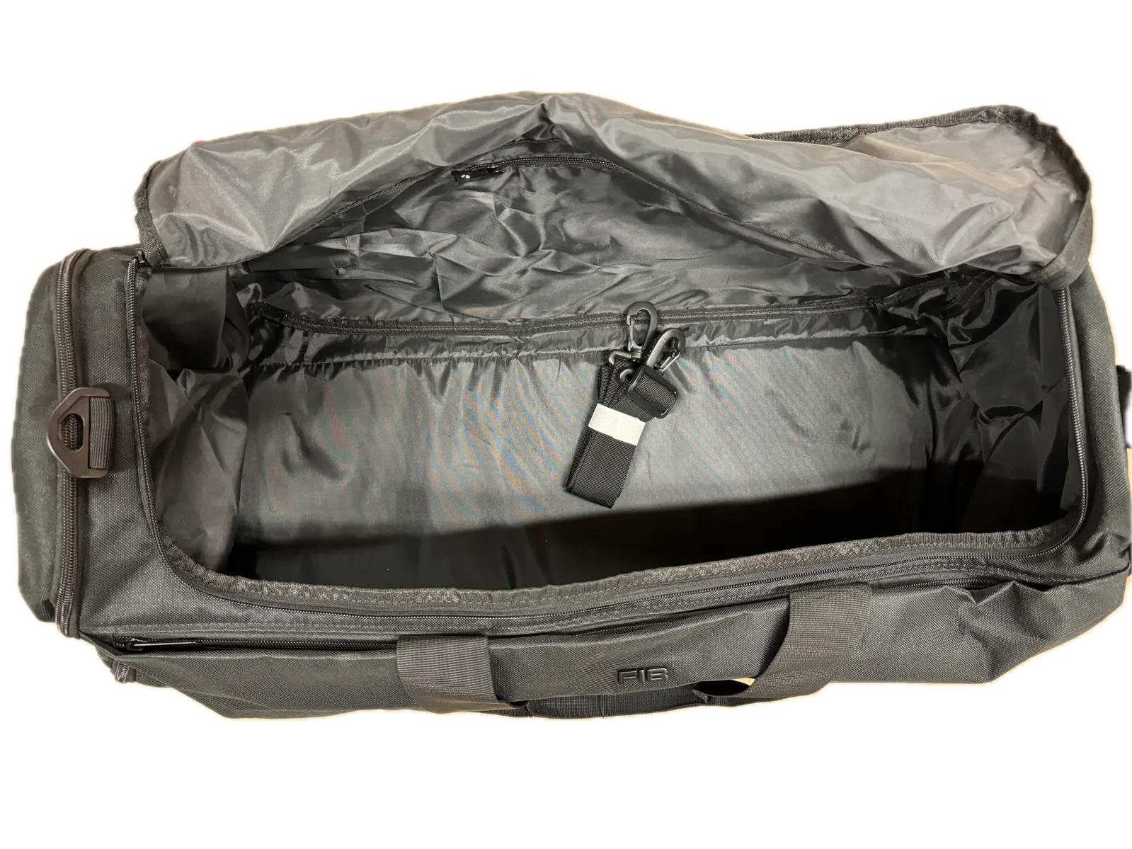 48 Litre FIB Sports Duffle Bag - Versatile and Durable Canvas Travel Companion in Black