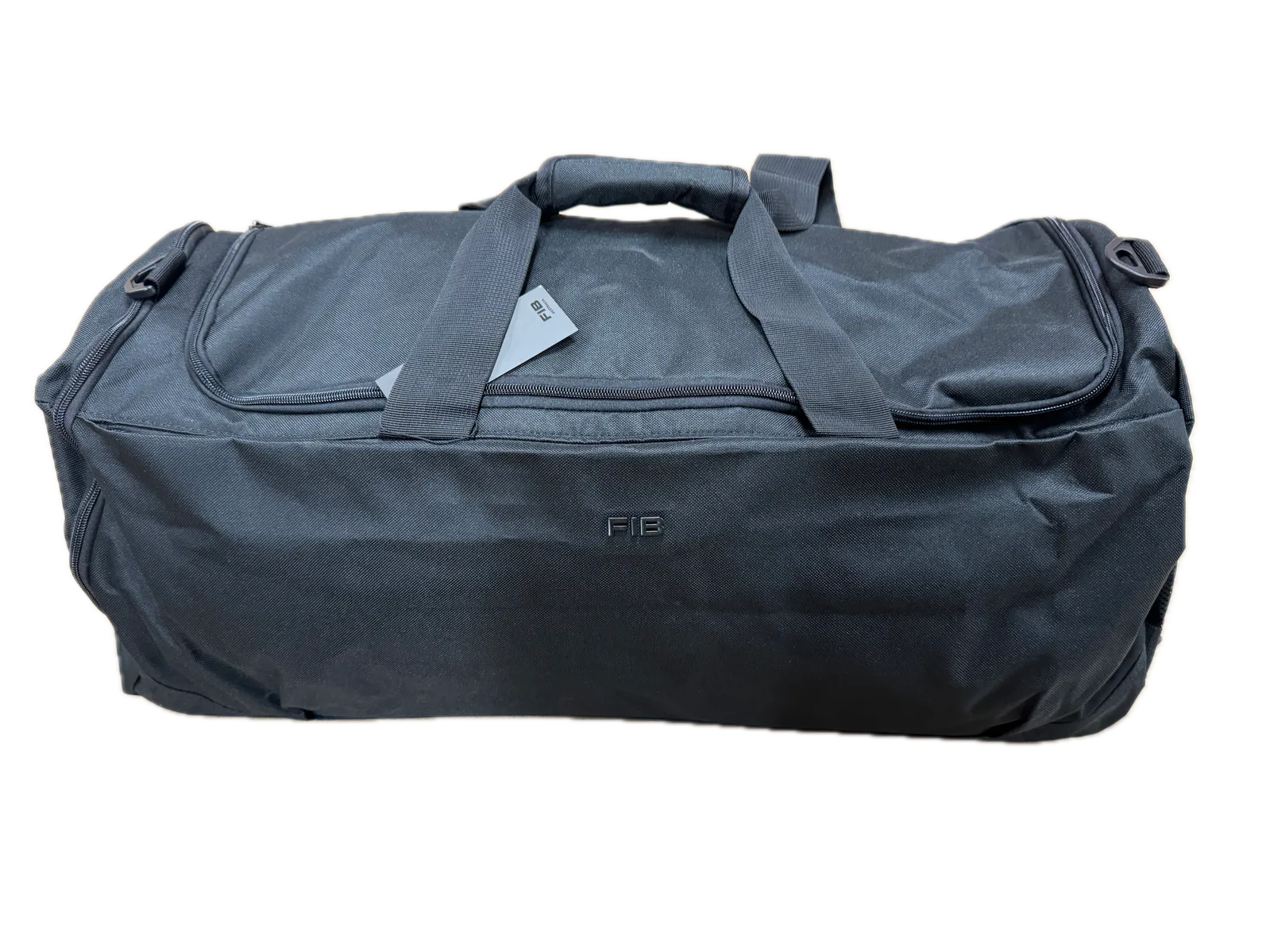 48 Litre FIB Sports Duffle Bag - Versatile and Durable Canvas Travel Companion in Black