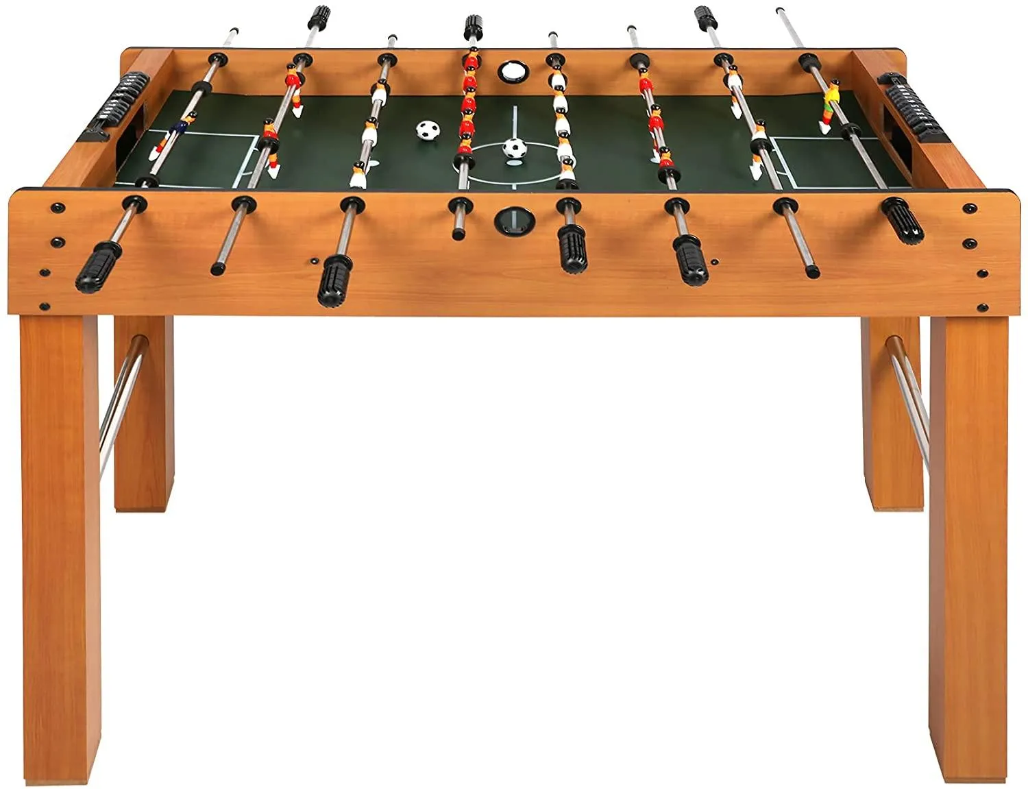 48" Foosball Game Table, Arcade Table Soccer w/ 2 Balls