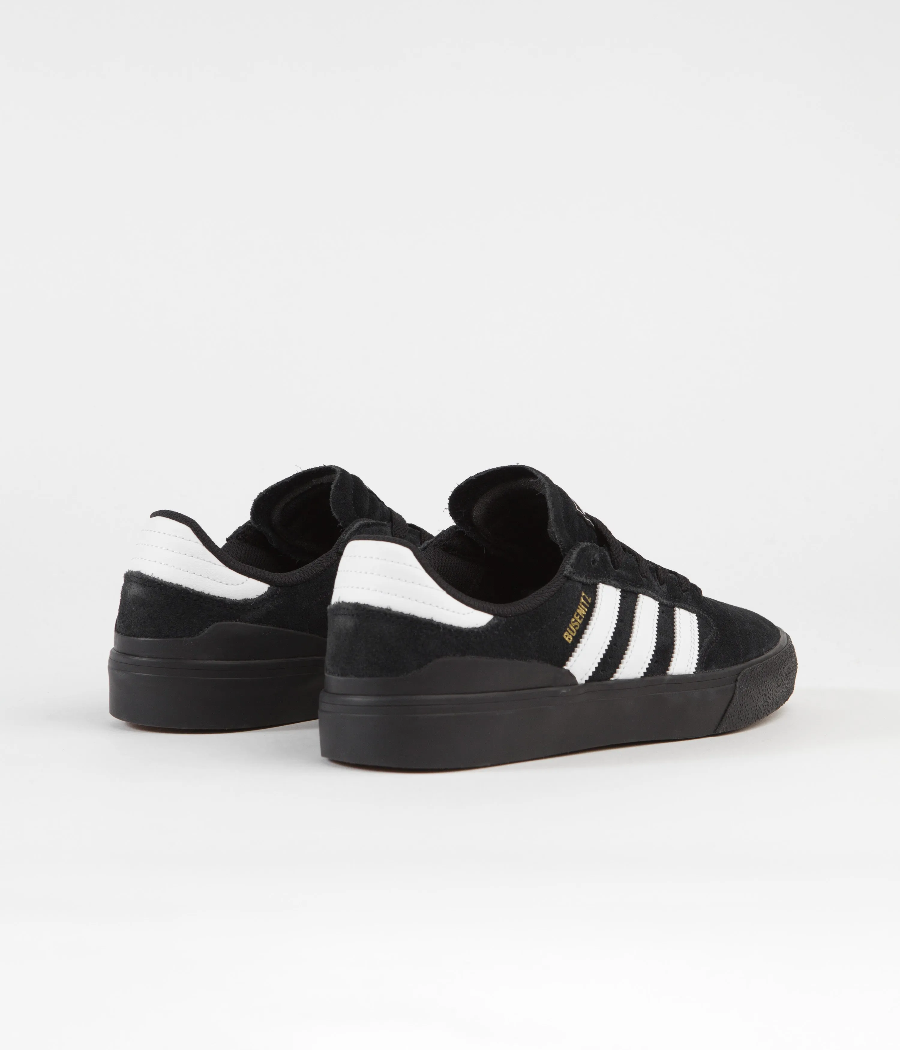 Adidas Busenitz Vulc II Shoes - Core Black / FTWR White / Gold Metallic