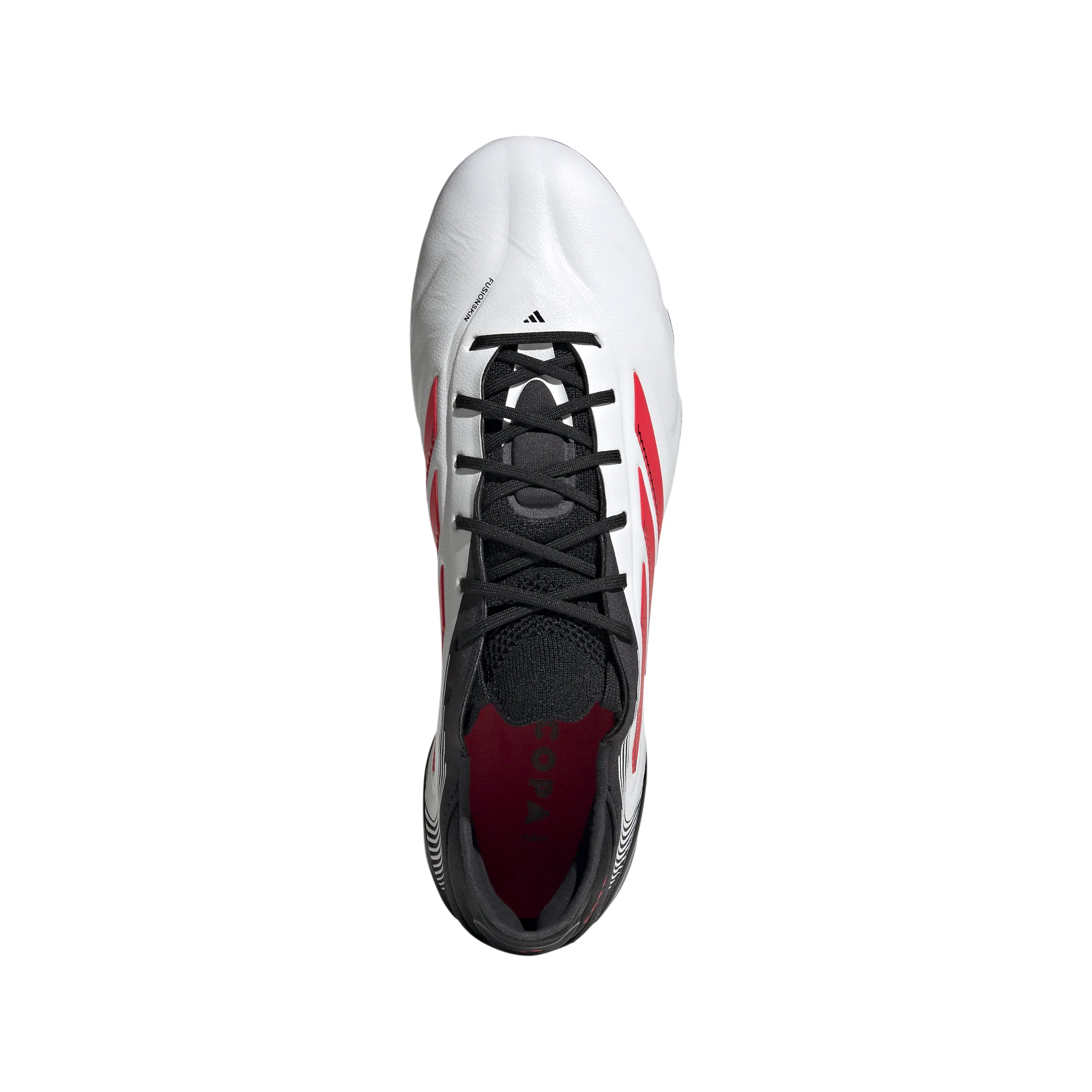 adidas Copa Pure 3 Elite FG Firm Ground Soccer Cleat -Cloud White / Lucid Red / Core Black