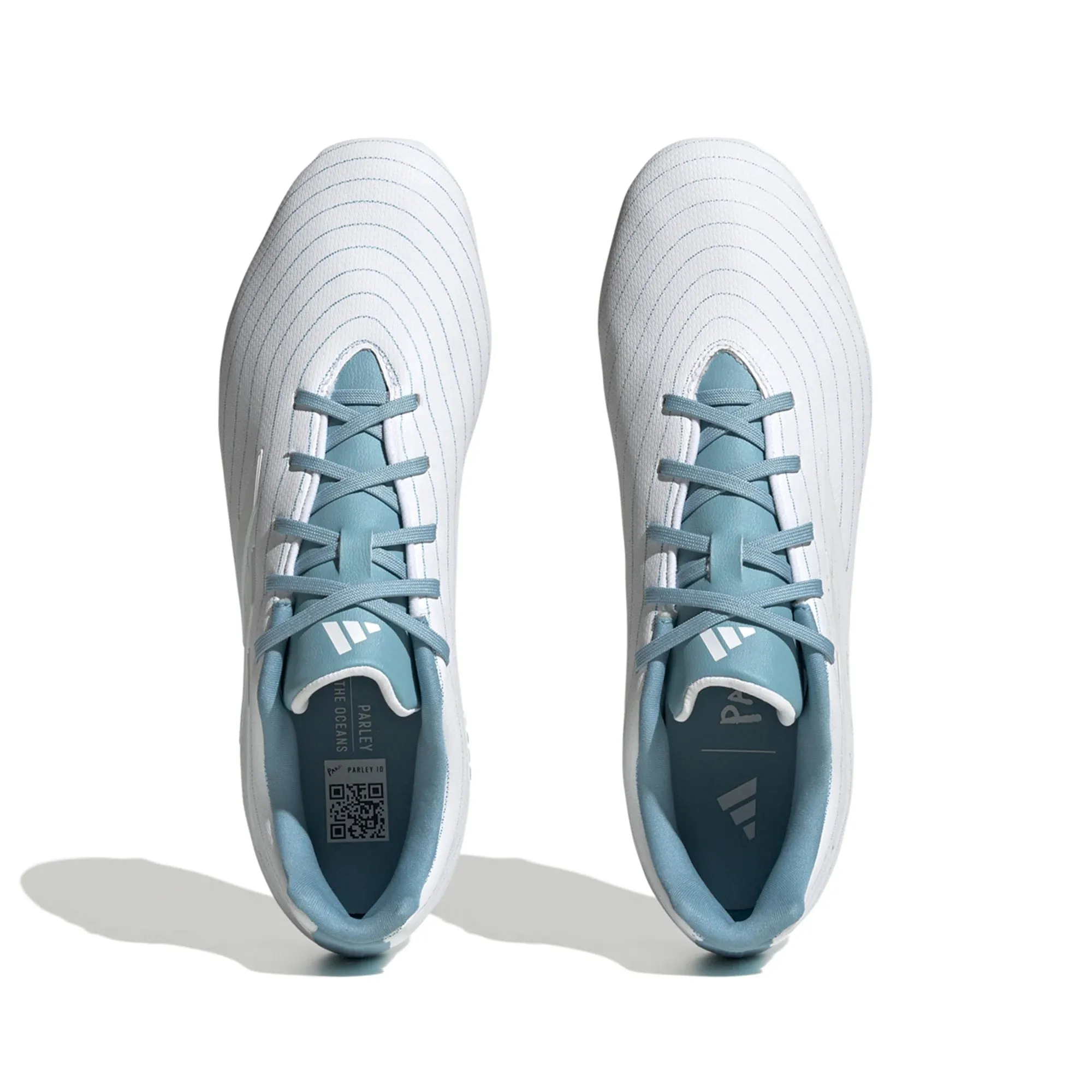 adidas Copa Pure.3 Parley FG Firm Ground Soccer Cleat White/Grey/Blue