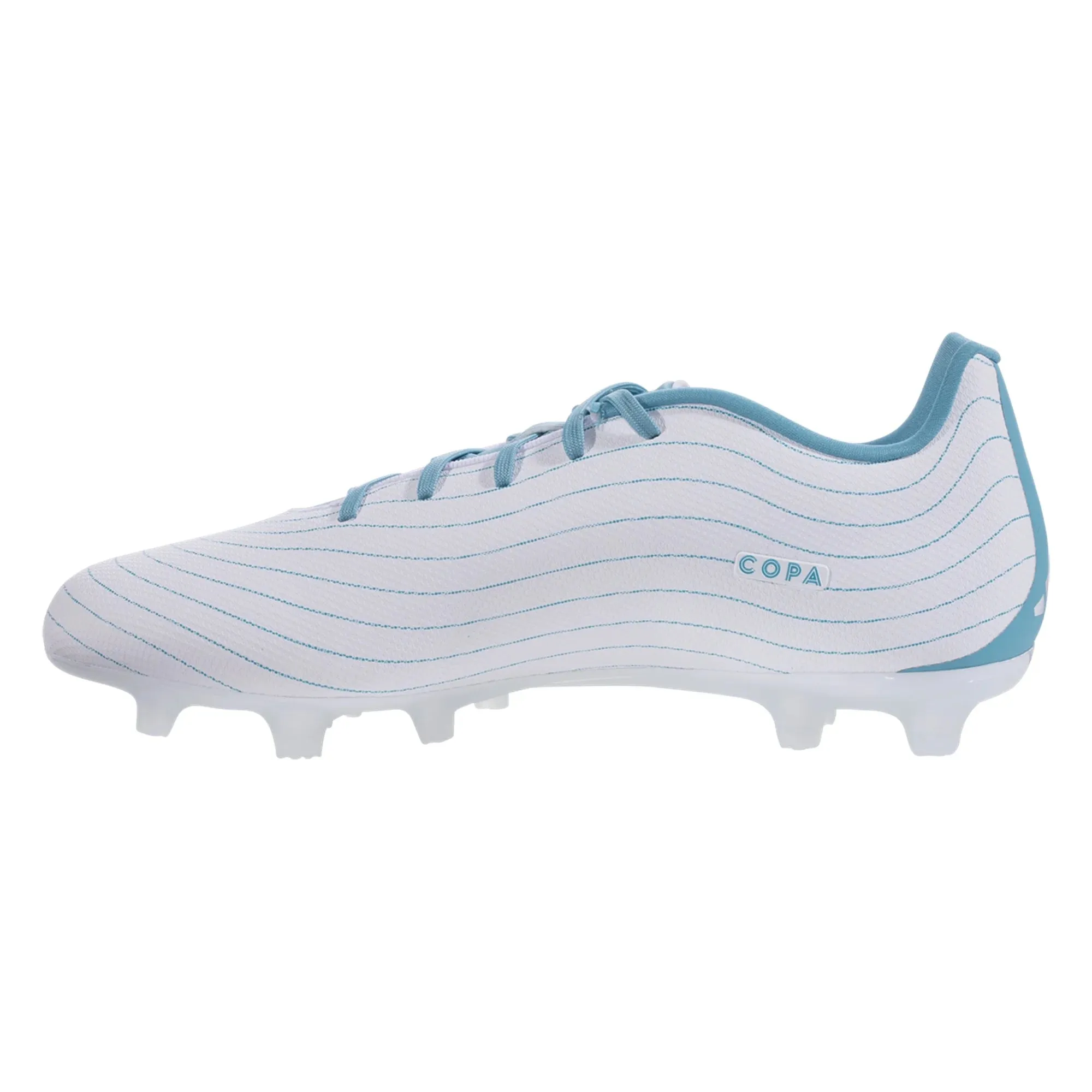 adidas Copa Pure.3 Parley FG Firm Ground Soccer Cleat White/Grey/Blue