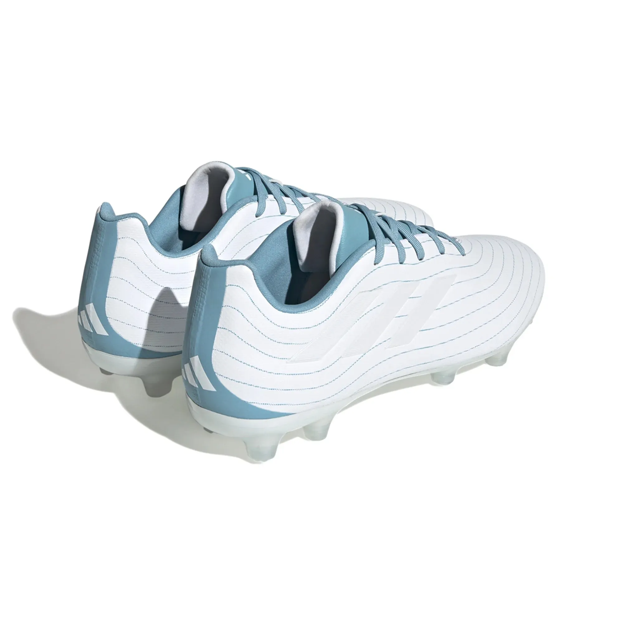 adidas Copa Pure.3 Parley FG Firm Ground Soccer Cleat White/Grey/Blue