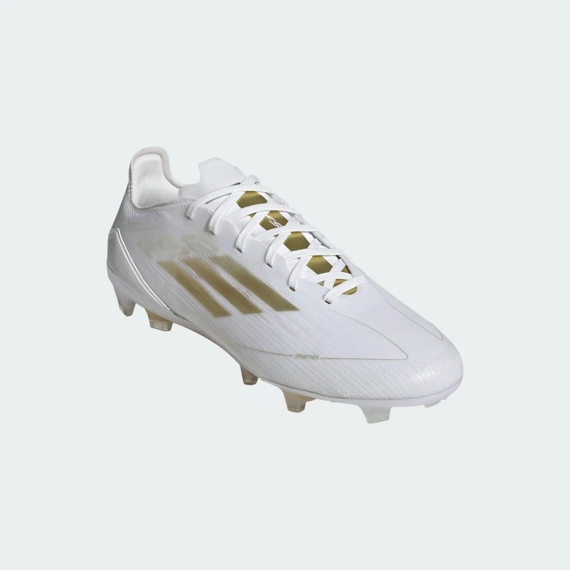 adidas F50 Pro FG White Gold Soccer Cleats