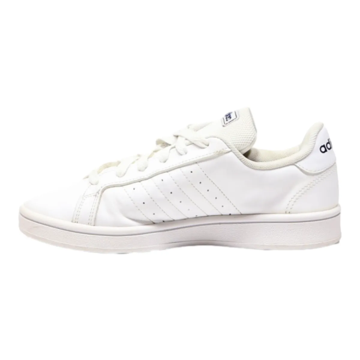 ADIDAS Grand Court 2021 Sneaker Trainers White Leather Boys UK 4