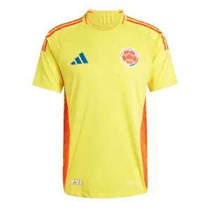 adidas Men's Colombia 2024 Authentic Home Jersey Impact Yellow