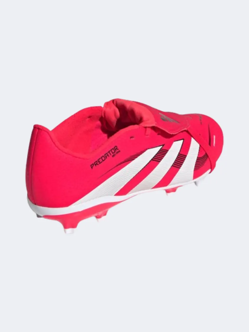 Adidas Predator League Fold Over Tongue Kids Football Shoes Red/White/Black