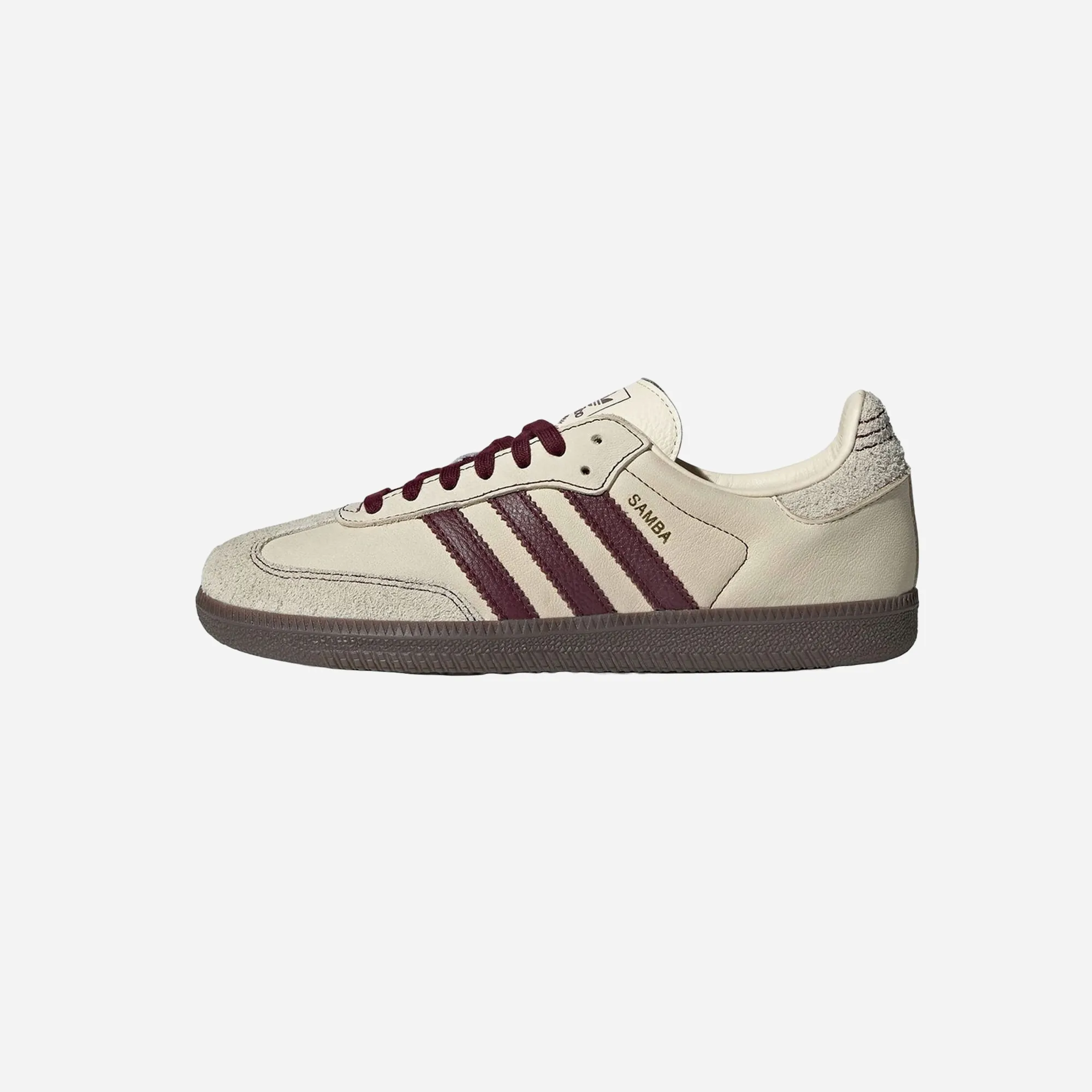 Adidas  Samba OG Shoes Wonder White / Maroon