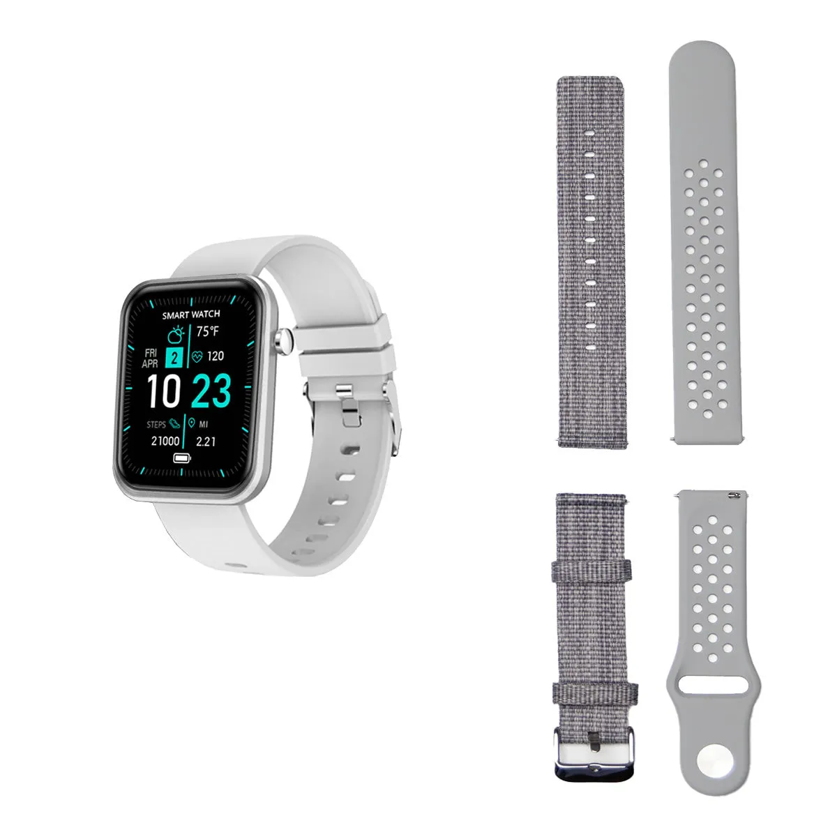 Advanced Smartwatch With Three Bands And Wellness   Activity Tracker