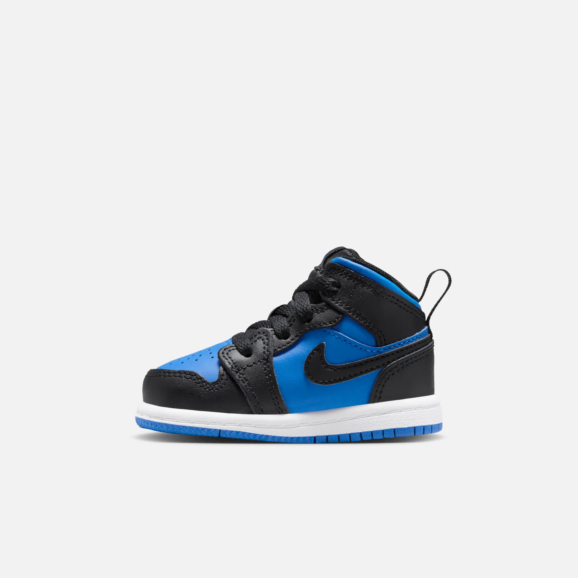 Air Jordan Kids' 1 Mid Black Royal Blue (TD)