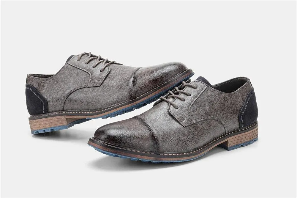 AL6603 Men's Casual Shoes: Comfortable Leather for a Formal Look