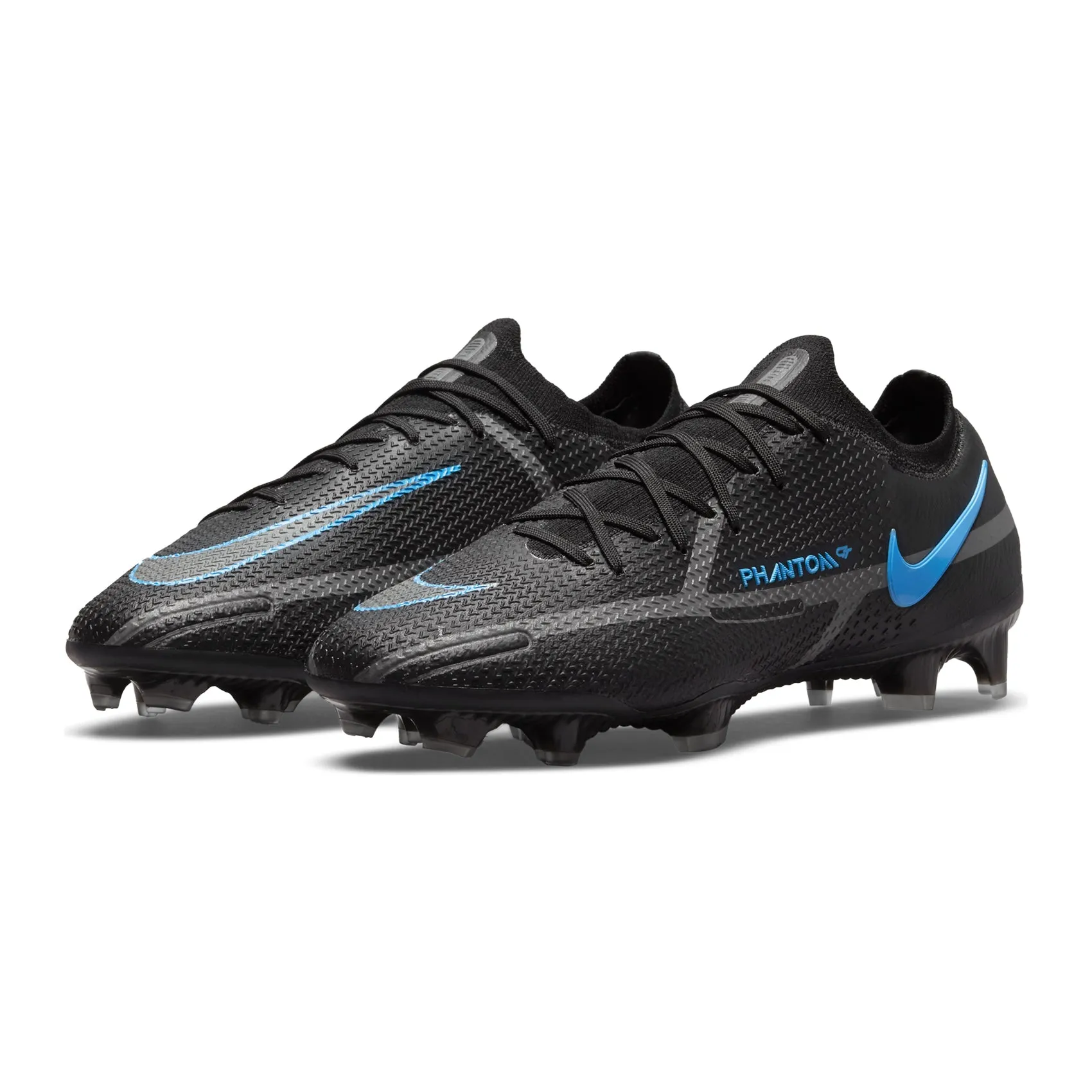 All Gender Phantom GT2 Elite FG Soccer Shoe - Black/Black/Iron Grey