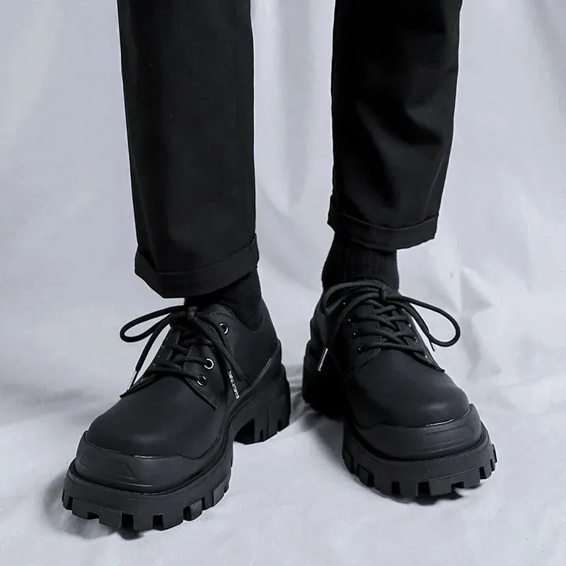 Amozae- Amsa Matt Black Bumper Shoes