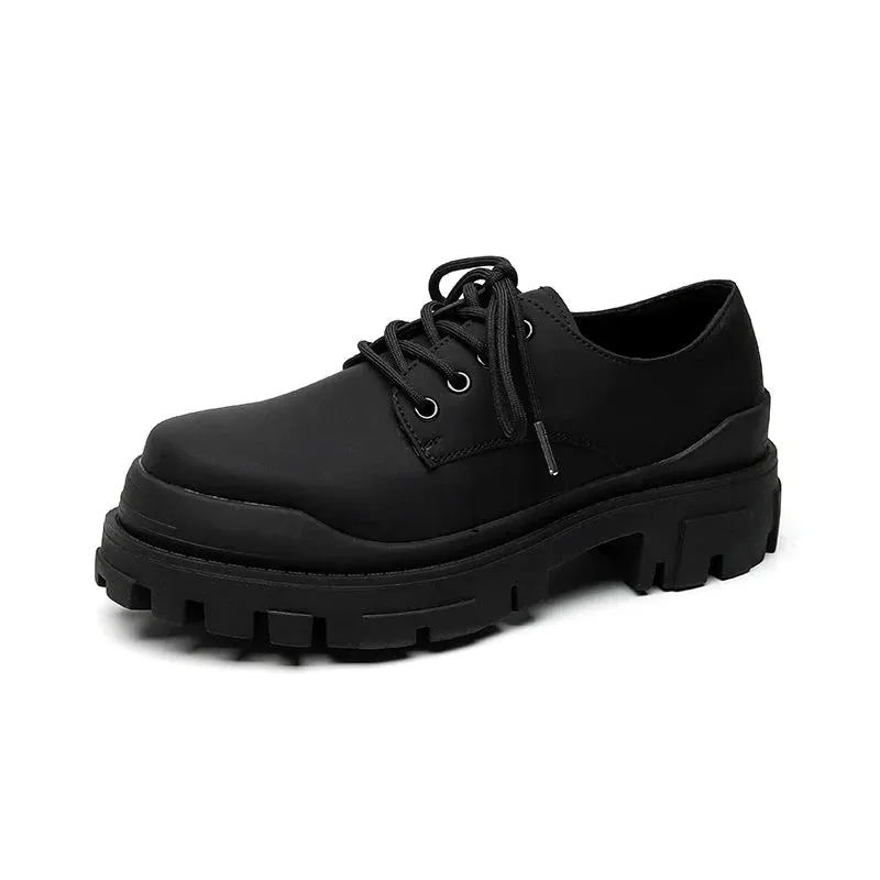 Amozae- Amsa Matt Black Bumper Shoes