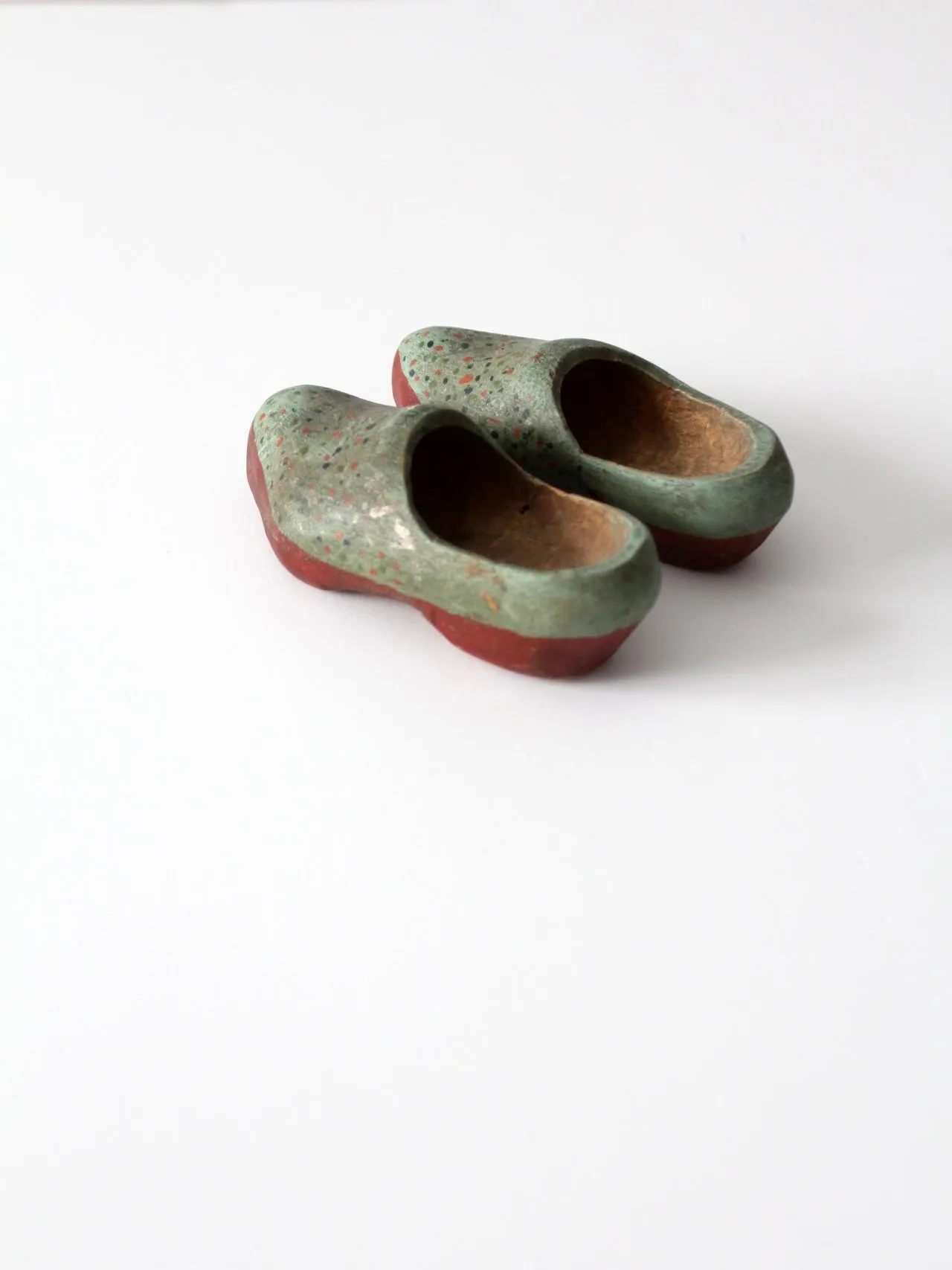 antique children's wooden clogs