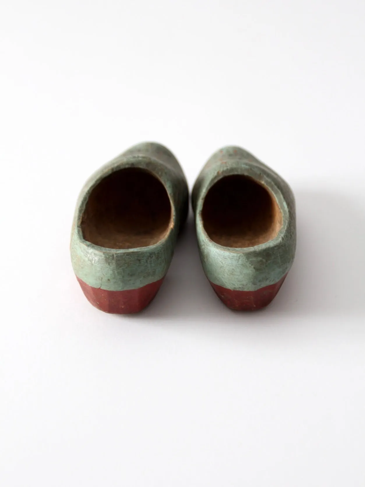 antique children's wooden clogs