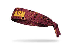 Arizona State University: Splatter Maroon Tie Headband