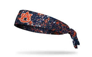 Auburn University: Splatter Navy Tie Headband