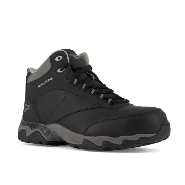 Beamer Composite-Toe Waterproof Athletic Work Boot Black