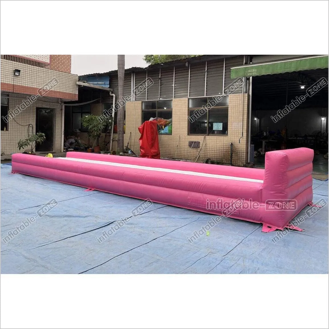 Best Inflatable Gymnastics Tumbling Mat Gymnastic Floor Run Track Sports Equipment Inflatable Bouncy Track