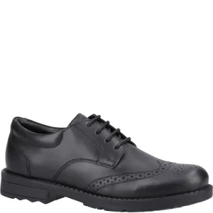 Black Brian Senior School Shoes