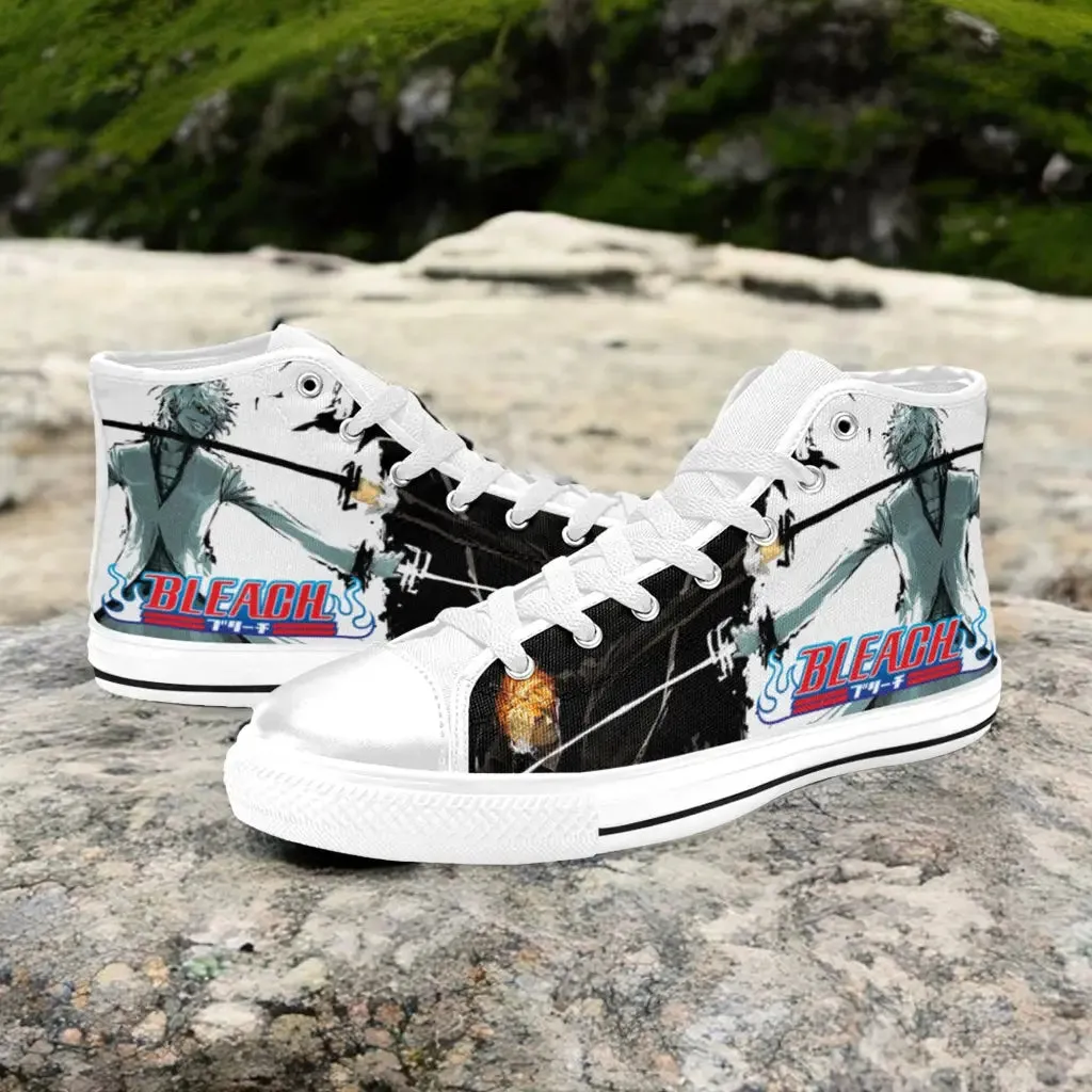 Bleach Final Getsuga Tenshou Ichigo Kurosaki Shoes High Top Sneakers for Kids and Adults