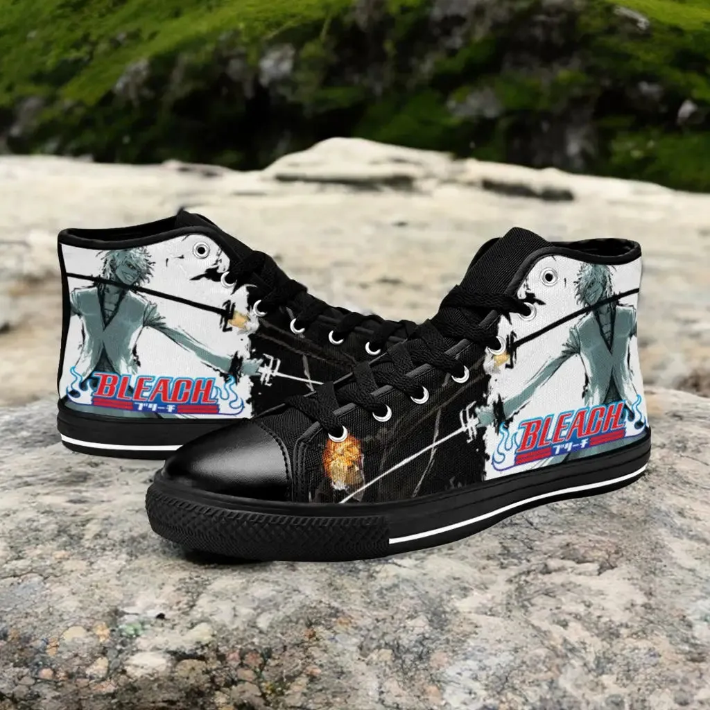 Bleach Final Getsuga Tenshou Ichigo Kurosaki Shoes High Top Sneakers for Kids and Adults