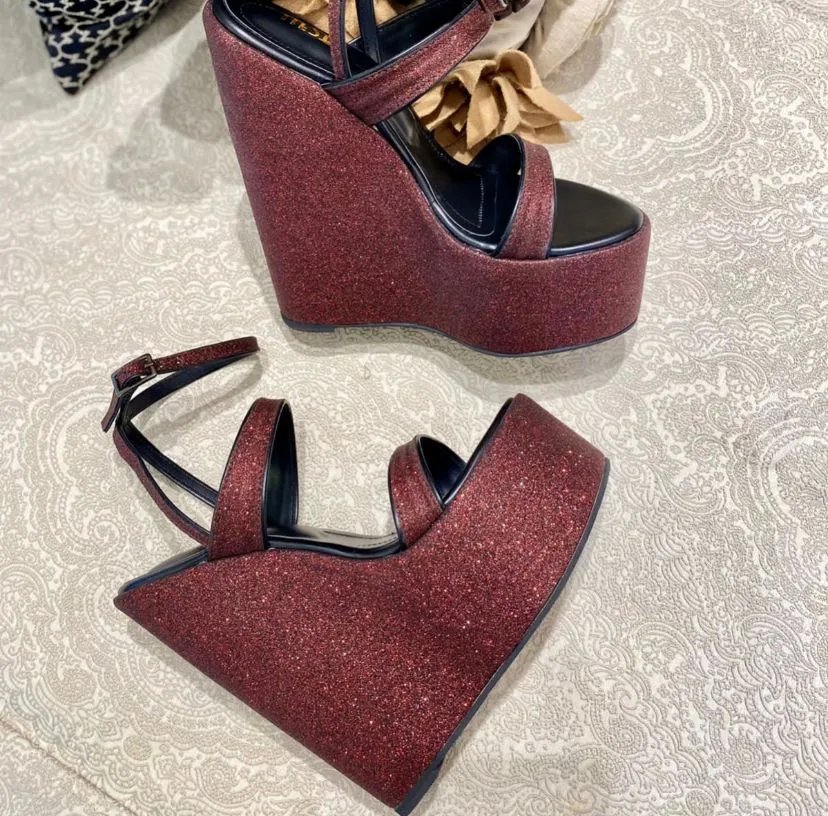 Bold Wedges  (Wedges Heels, Bridal wear Customised )