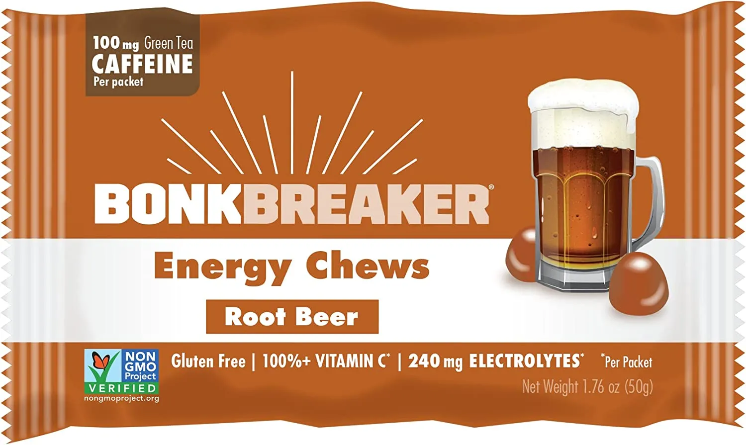 Bonk Breaker Energy Chews, Single Bag