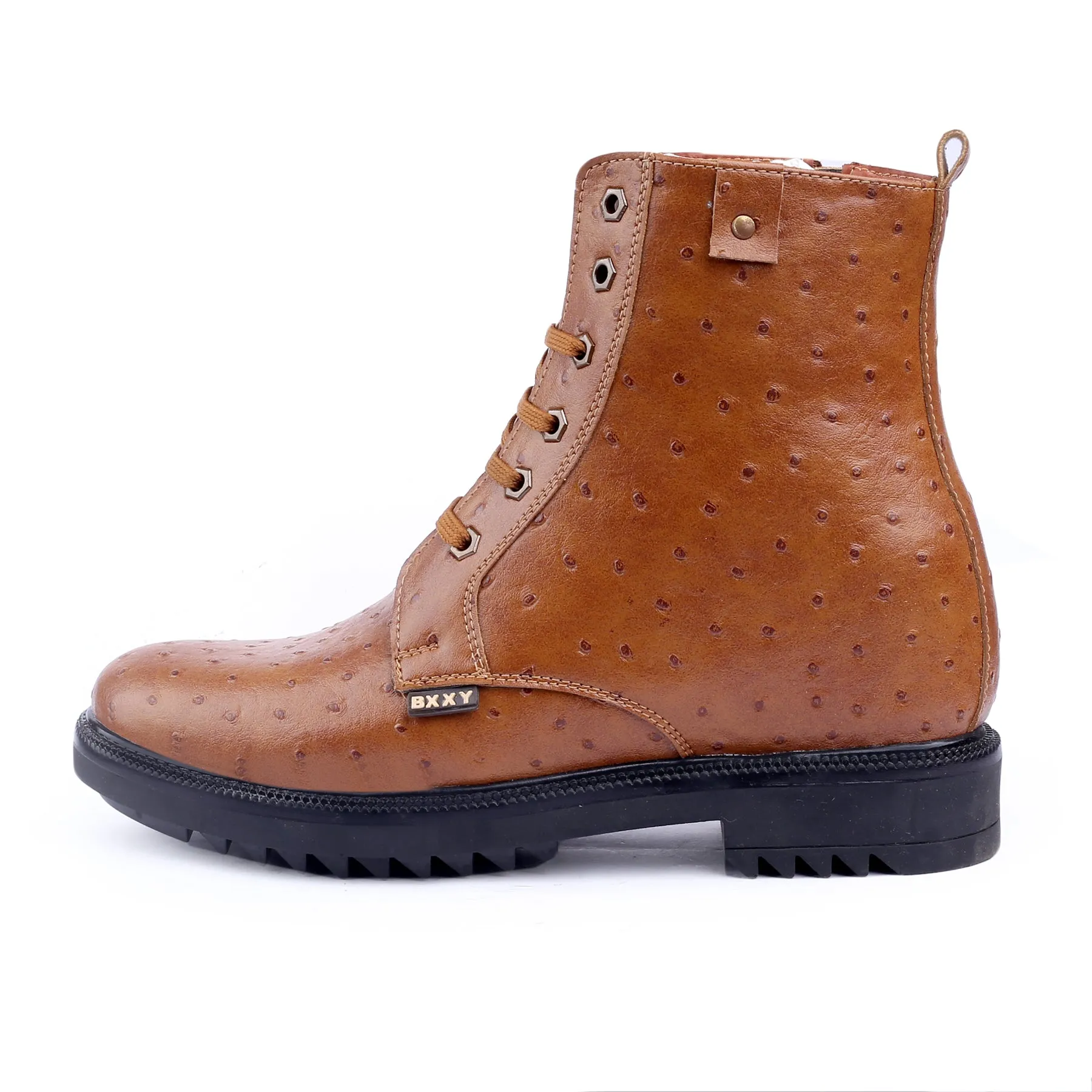 Bxxy's Men's 4 Inch Hidden Height Increasing Casual Textured Boots