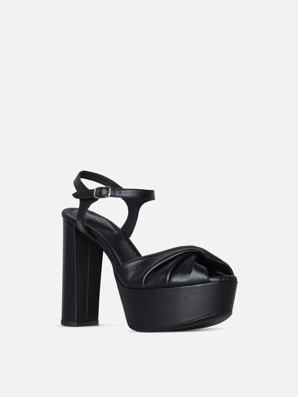 Camille Platform Heel -- Black