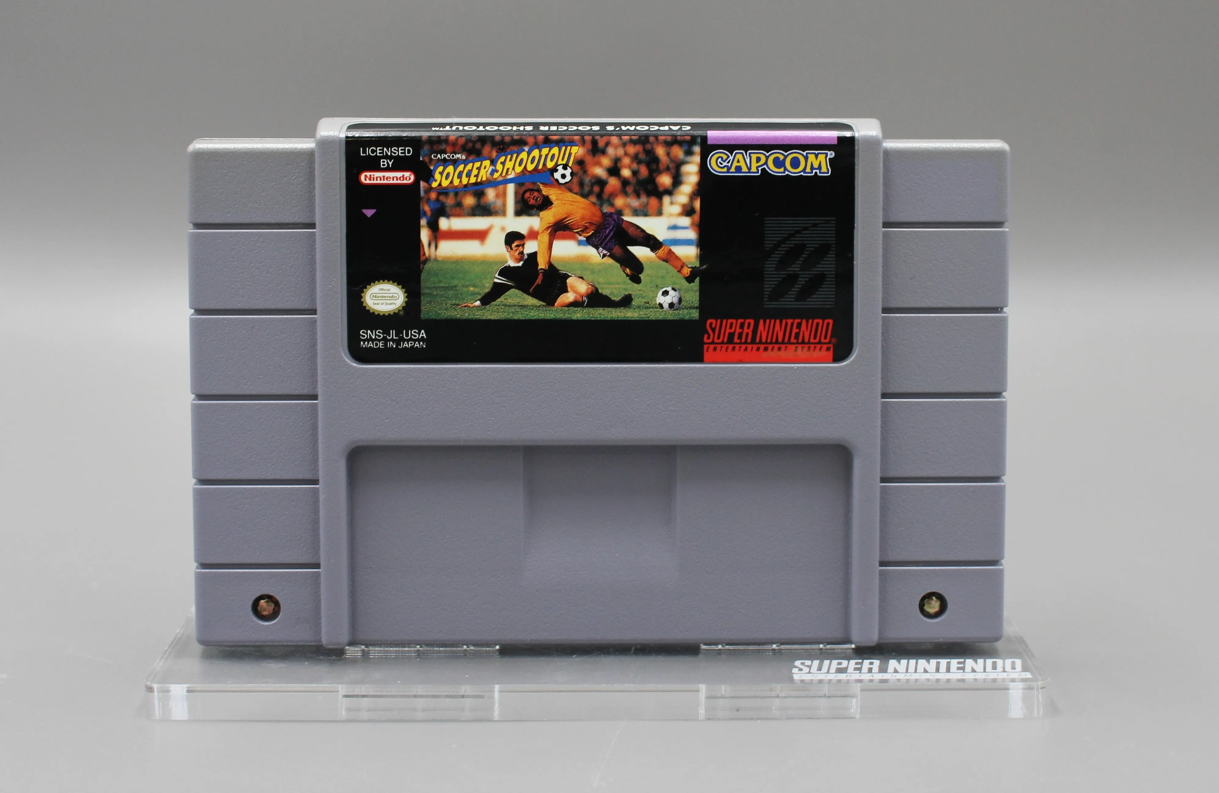 Capcom's Soccer Shootout (Super Nintendo, SNES, 1994) Cartridge, Tested!