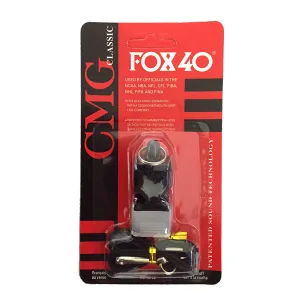 Classic Fox 40 Referee Whistle (Black)