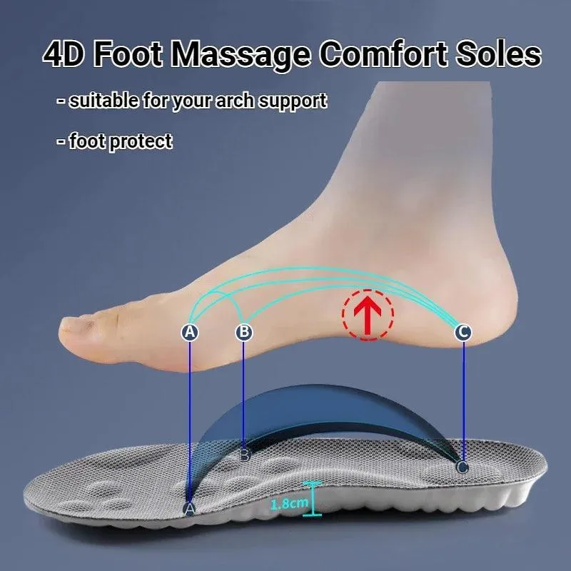 Comfort Sports Insoles: Orthopedic Arch Support for Running & Basketball