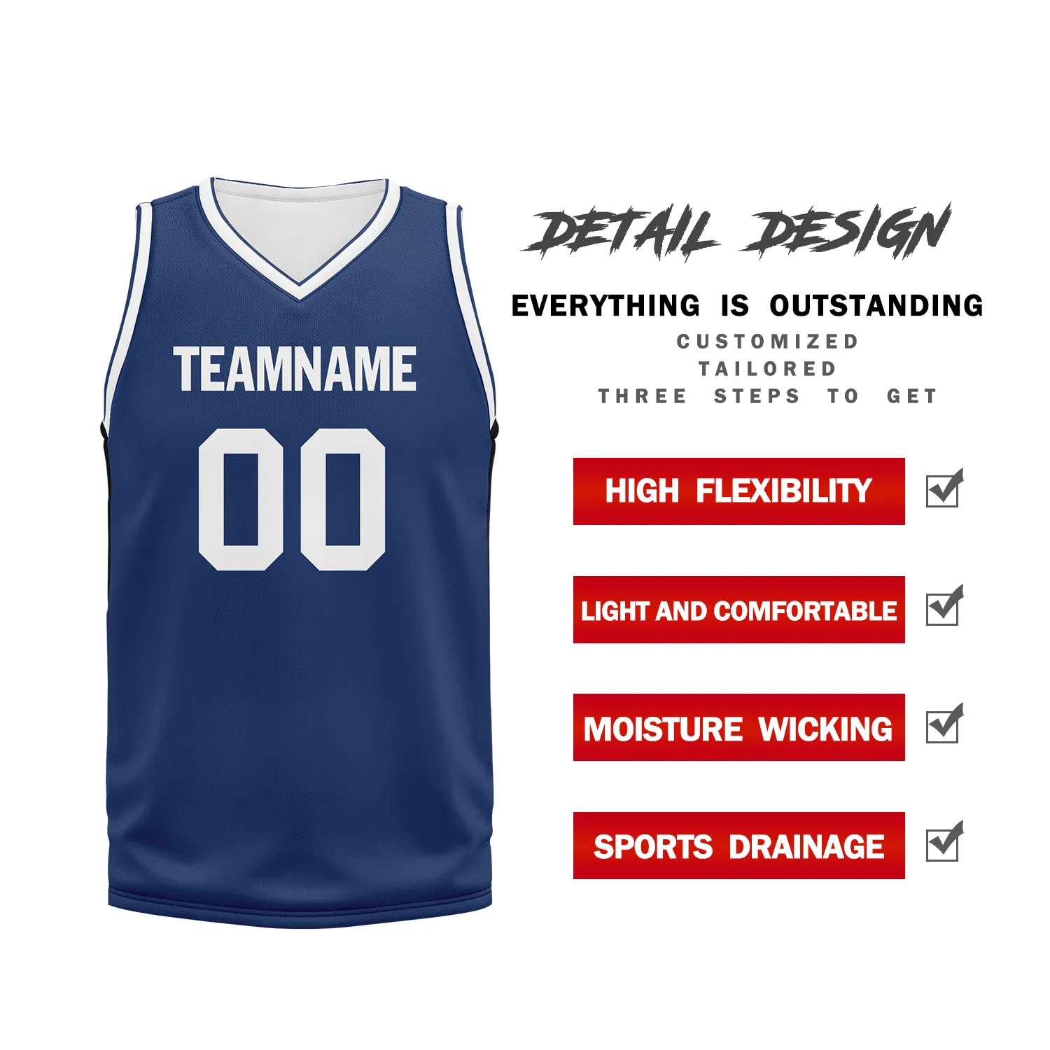 Custom Deep Blue Classic Style Sports Uniform Basketball Jersey BBJ01-bd0a70ec