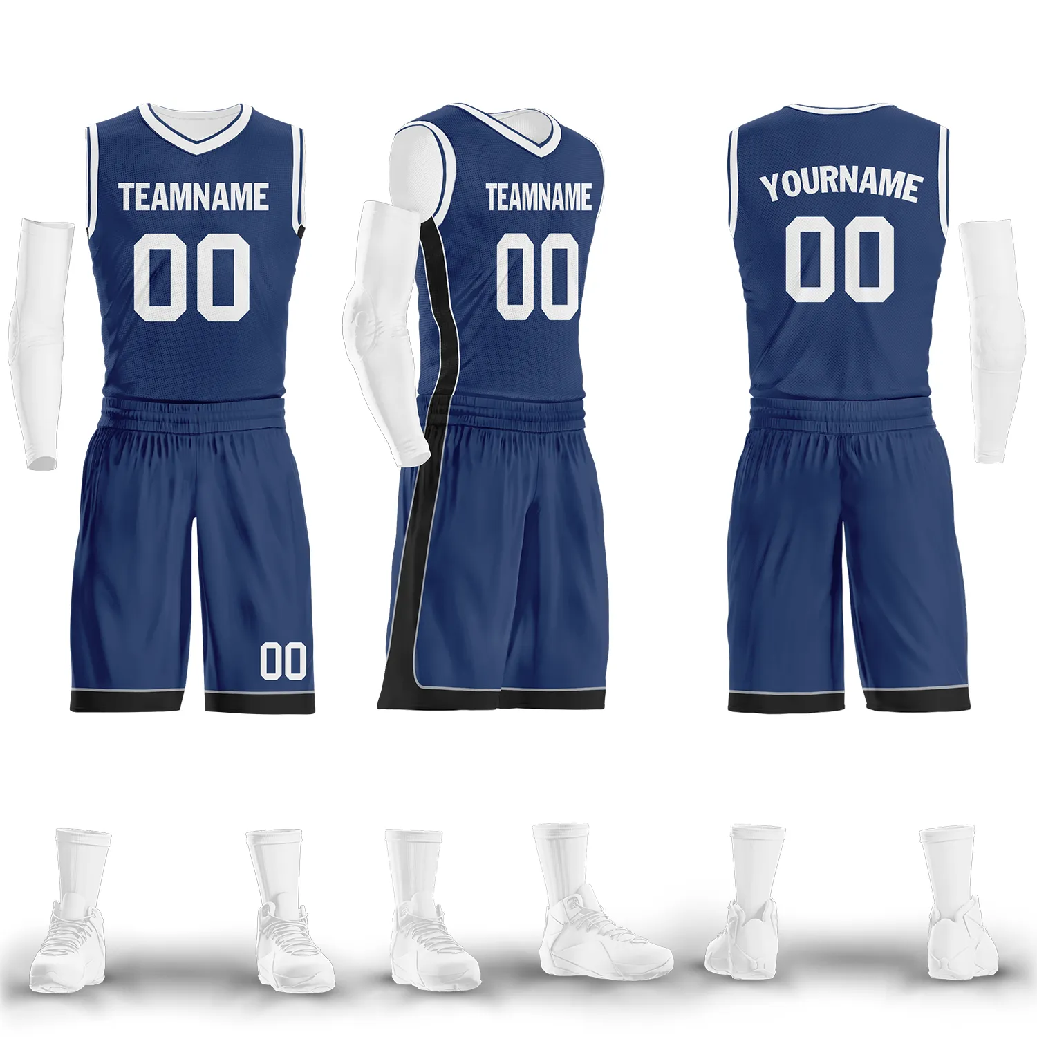 Custom Deep Blue Classic Style Sports Uniform Basketball Jersey BBJ01-bd0a70ec