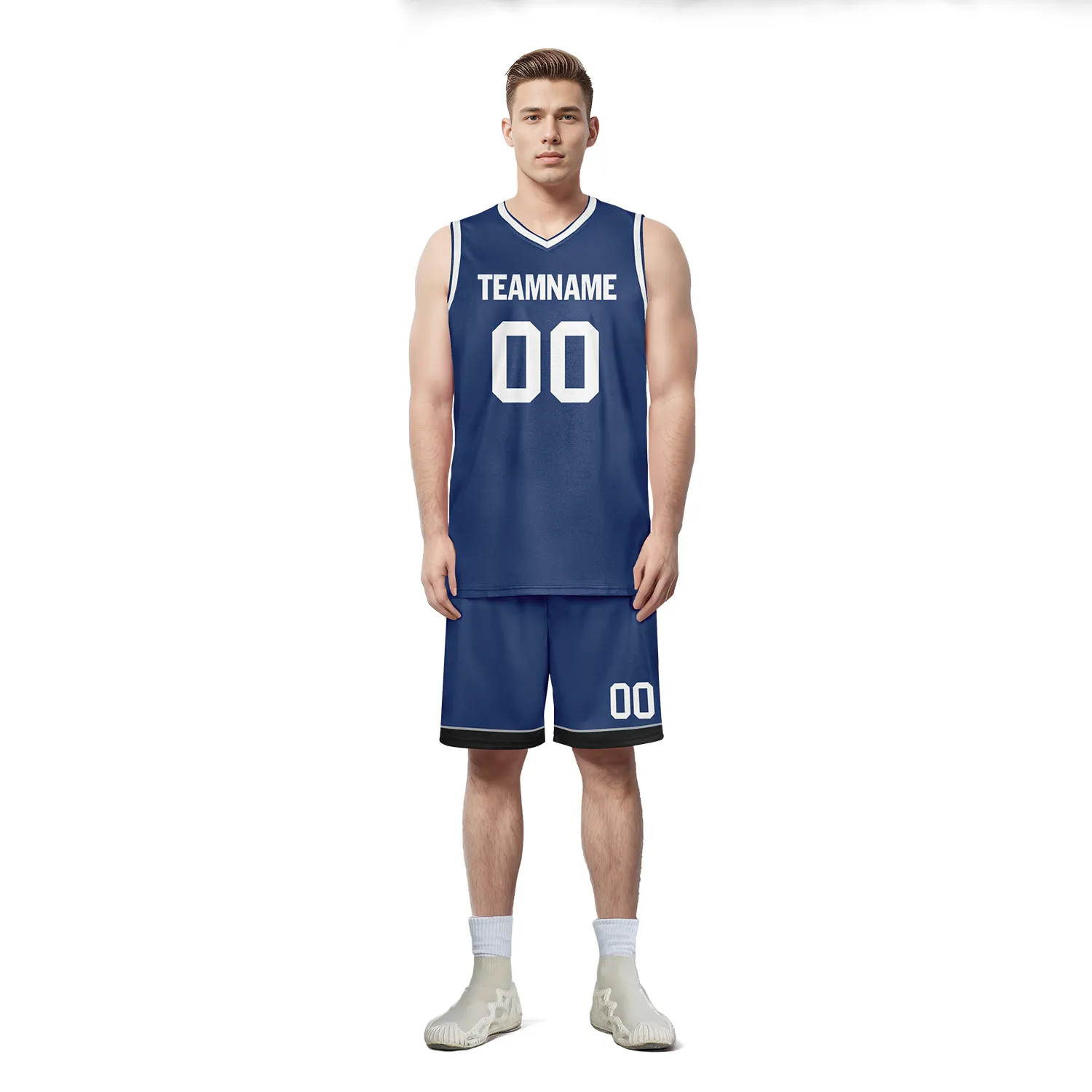 Custom Deep Blue Classic Style Sports Uniform Basketball Jersey BBJ01-bd0a70ec