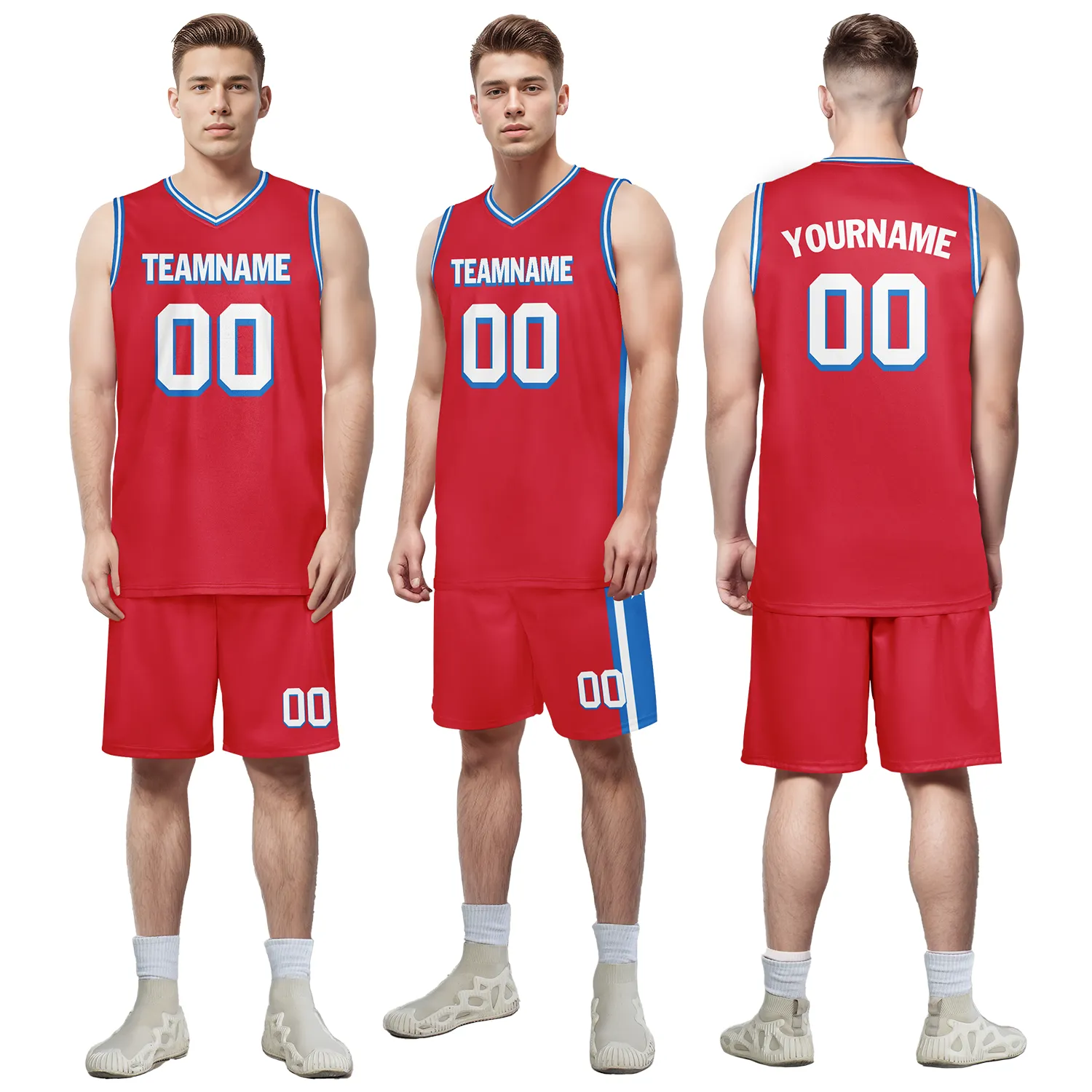 Custom Red Classic Style Sports Uniform Basketball Jersey BBJ01-bd0a70bb