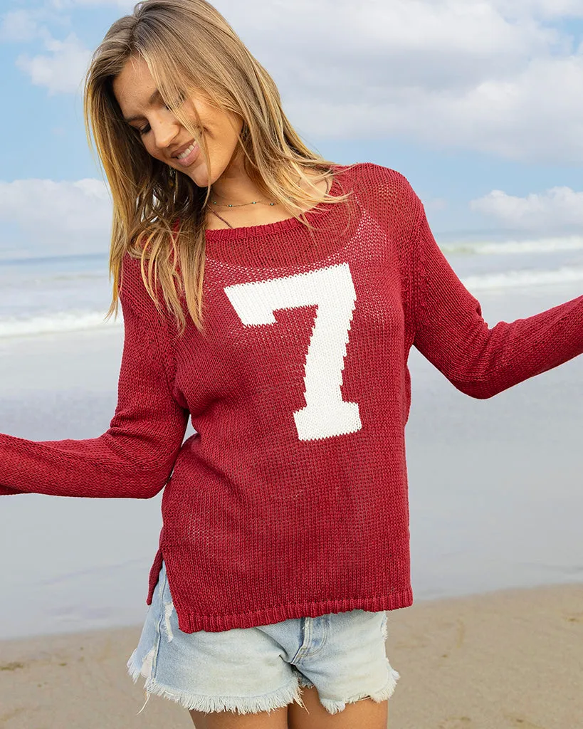 CUSTOMIZABLE NUMBER JERSEY CREW COTTON