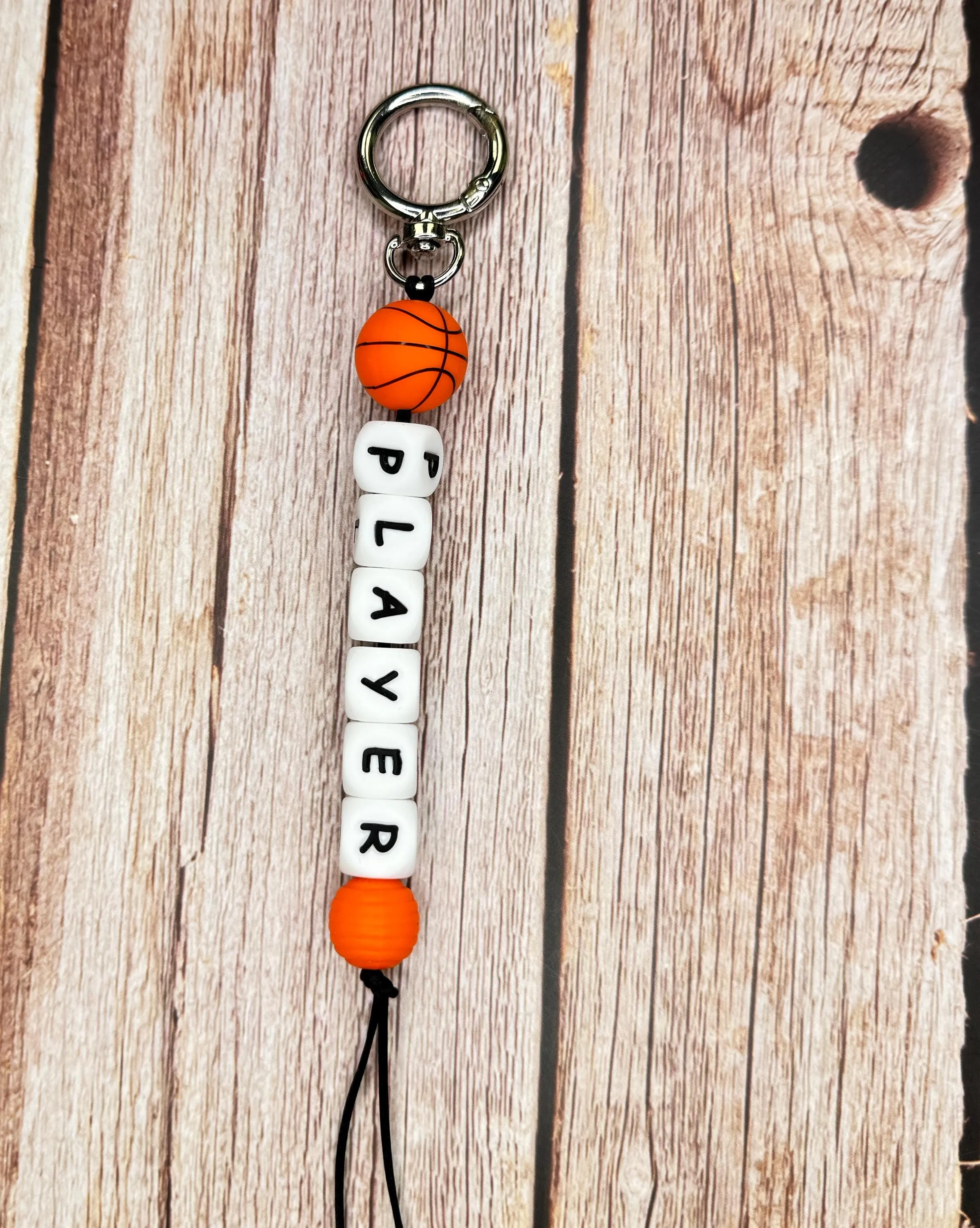 Customizable Sports Keychain Backpack Clip – Perfect for Sports Fans, Players, or teams! Soccer Football Volleyball Basketball Baseball