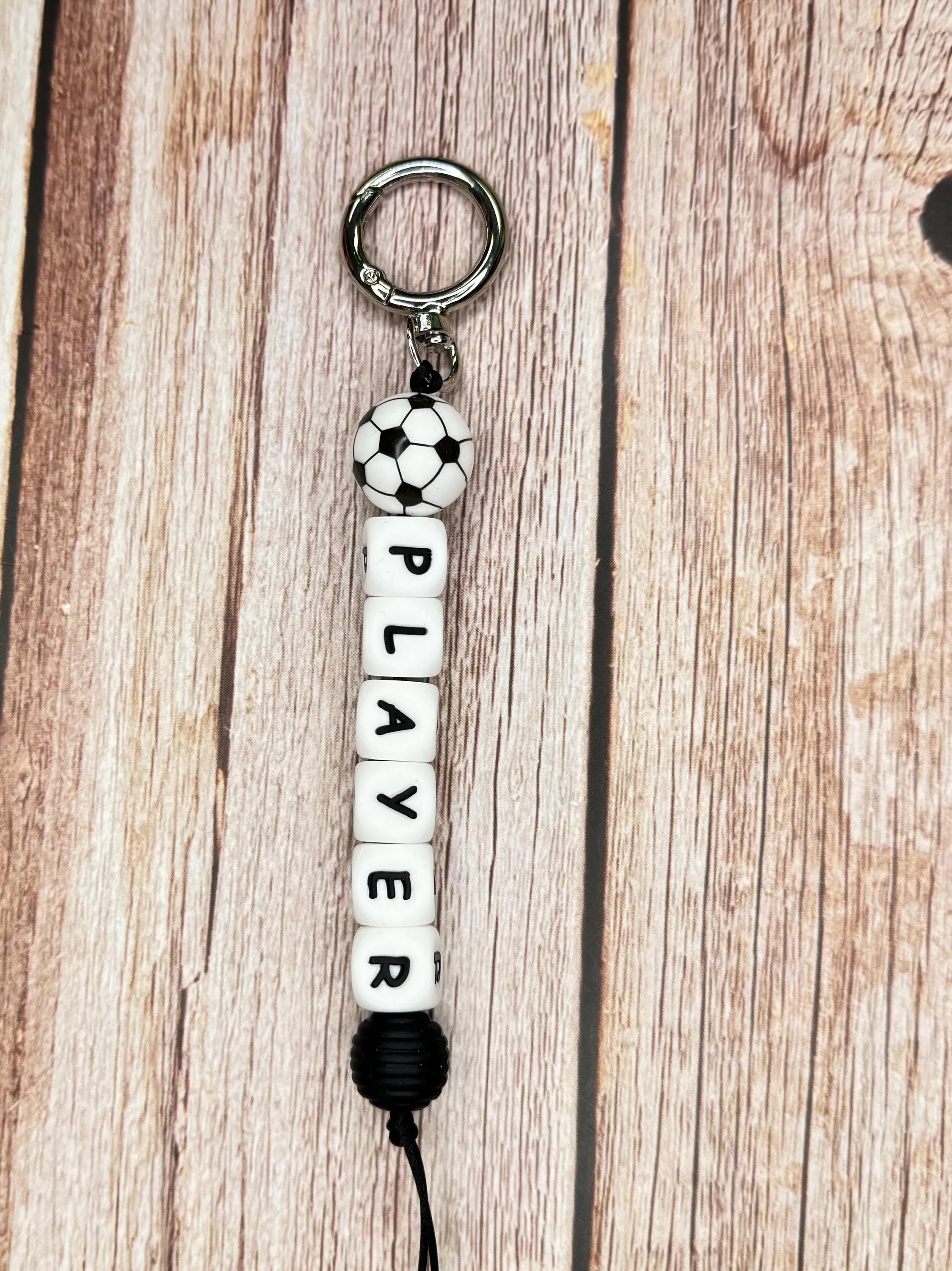 Customizable Sports Keychain Backpack Clip – Perfect for Sports Fans, Players, or teams! Soccer Football Volleyball Basketball Baseball