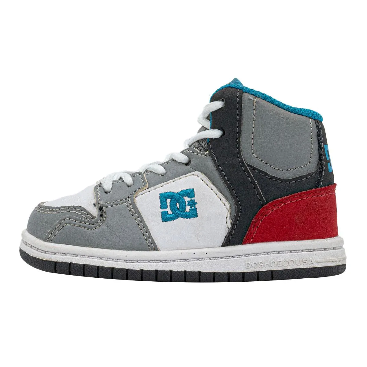 Dc Rebound Kb Sneakers Leather Grey Colour For Kids