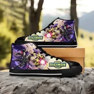 Digimon Adventure Beelzemon Shoes High Top Sneakers for Kids and Adults