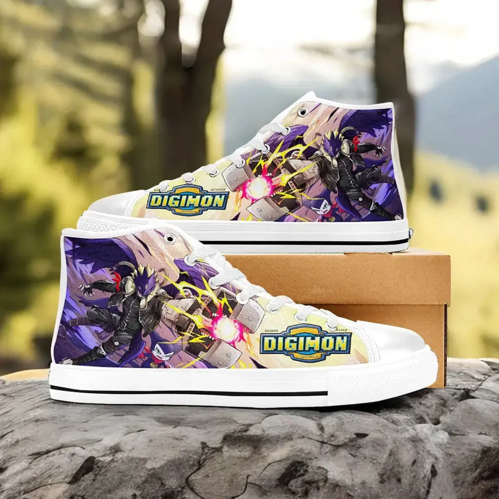 Digimon Adventure Beelzemon Shoes High Top Sneakers for Kids and Adults